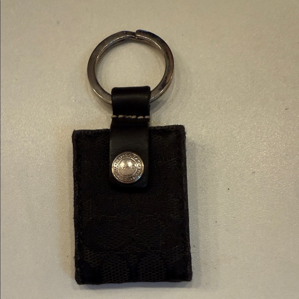 Vintage Coach Black Photo Keychain